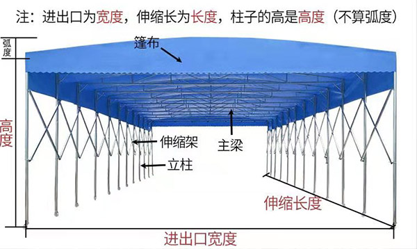 广西雨棚结构图